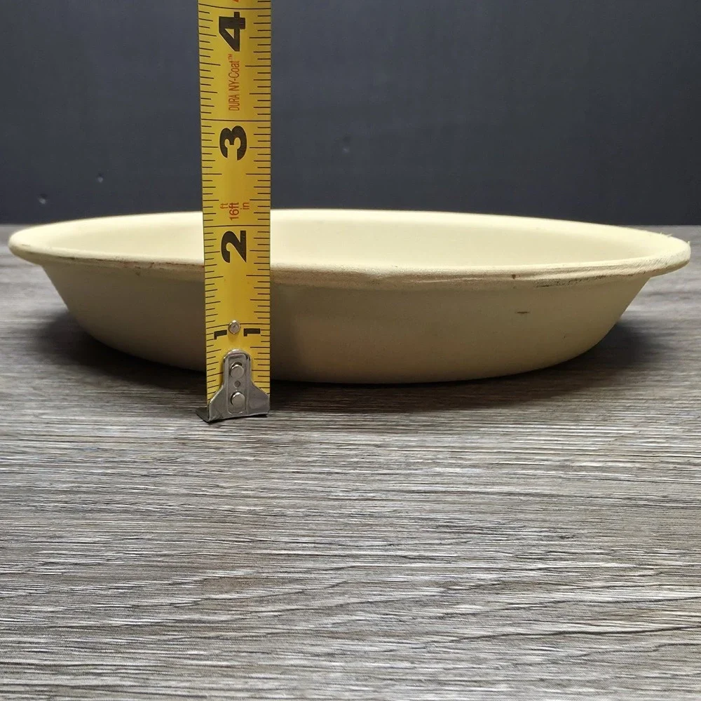 Pampered Chef Stoneware 9in Pie Plate Family Heritage Collection 1425 USA